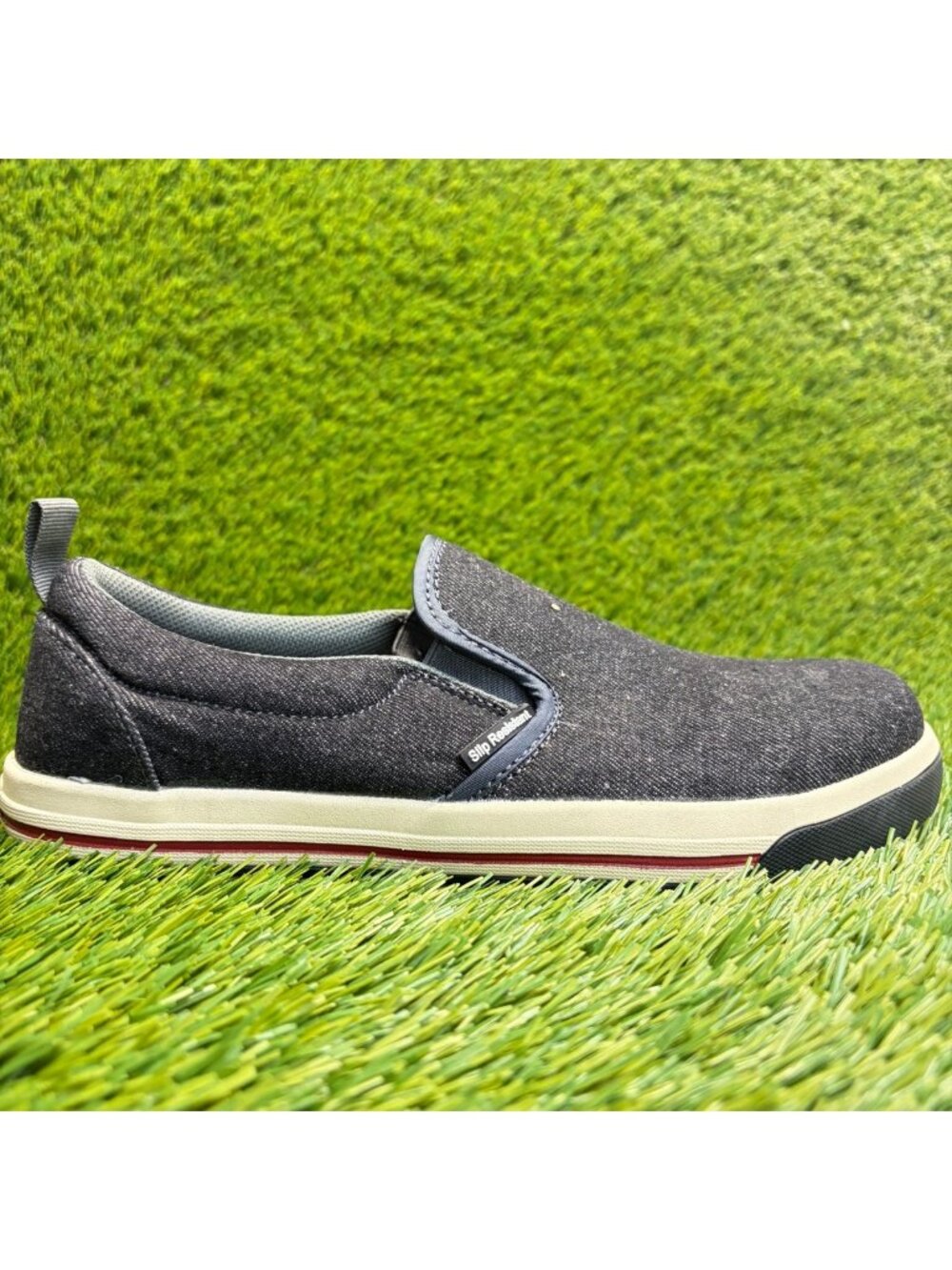 Nautilus Westside Womens Size 8.5 Black Steel Toe Slip On Safety Work Shoes
